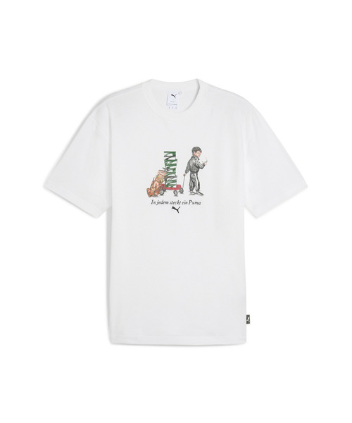 PUMA(プーマ)の「PUMA プーマ メンズ グラフィックス プーマ ボーイ 半袖 Tシャツ(Tシャツ/カットソー・メンズ・ホワイト/ライトグレー・X-LARGE/SMALL/X-SMALL/MEDIUM/LARGE)」の13枚目の写真