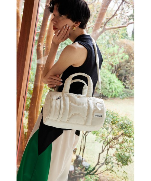 OMMO（オーエムエムオー）の「2WAY CIRCLE BOSTON BAG（トートバッグ・レディース・カーキ/ブラック/ホワイト・FREE）」の20枚目の写真