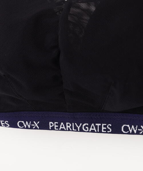 パーリーゲイツ ネイビー 胸ロゴ PG PEARLY GATES パーリーゲイツ ホワイト×ネイビー×レッド 胸ロゴ