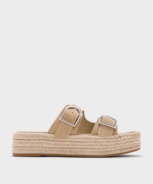 CHARLES & KEITH（チャールズ & キース）の「エスパドリーユ フラットフォームサンダル（サンダル・レディース・ブラウン/ブラック/サンドベージュ・22.5cm/23cm/23.5cm/24.5cm/25cm/25.5cm/26.5cm）」の21枚目の写真