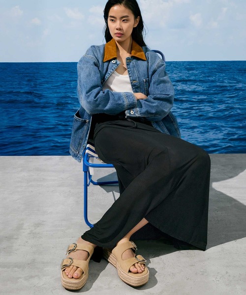 CHARLES & KEITH（チャールズ & キース）の「エスパドリーユ フラットフォームサンダル（サンダル・レディース・ブラウン/ブラック/サンドベージュ・22.5cm/23cm/23.5cm/24.5cm/25cm/25.5cm/26.5cm）」の20枚目の写真