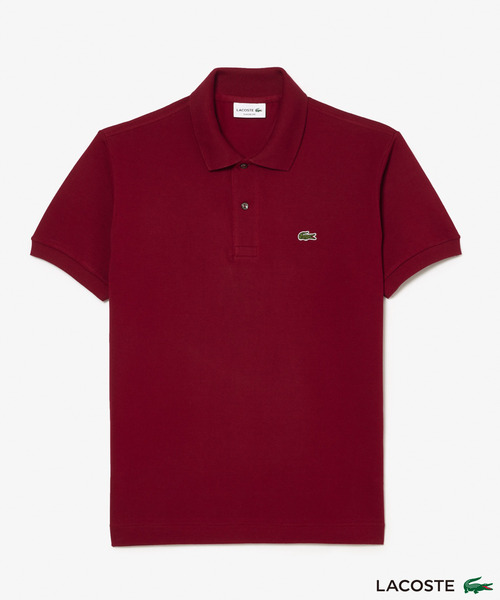 LACOSTE(ラコステ)の「LACOSTE / ラコステ L1212LJ-99 ポロシャツ(ポロシャツ・メンズ・ブラック/Red・5/4/3)」の1枚目の写真