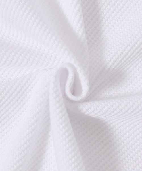 SITRY（シトリー）の「Thermal Layered No Sleeve Shirt/サーマル ワッフル ロング丈 ノースリーブシャツ タンクトップ（タンクトップ・メンズ・ホワイト/ブラック・L/M）」の4枚目の写真