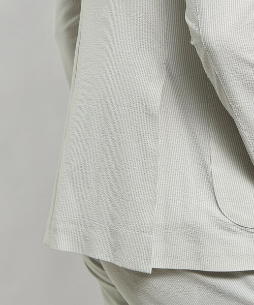 MACKINTOSH LONDON（マッキントッシュ ロンドン）の「【WEB・一部店舗限定】【BREASY JACKET】ポリエステルサッカーセットアップジャケット（テーラードジャケット・メンズ・ネイビー/グレー・38/40/36）」の10枚目の写真
