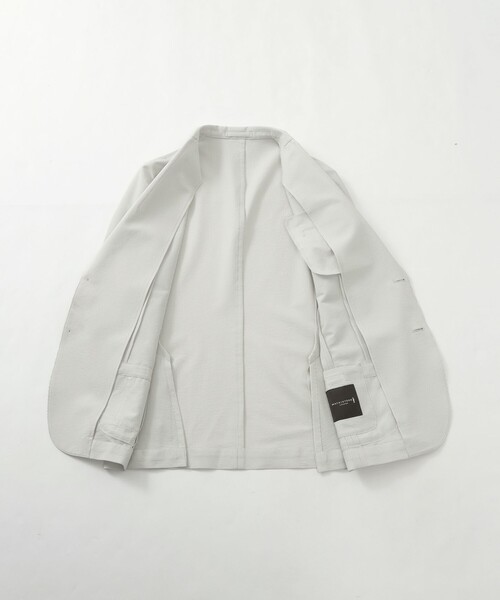 MACKINTOSH LONDON（マッキントッシュ ロンドン）の「【WEB・一部店舗限定】【BREASY JACKET】ポリエステルサッカーセットアップジャケット（テーラードジャケット・メンズ・ネイビー/グレー・38/40/36）」の12枚目の写真