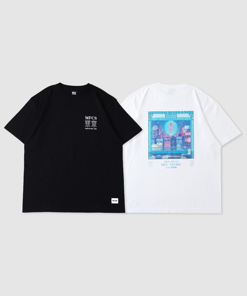 MFC STORE（エムエフシーストア）の「GOBOTEN x MFC STORE TOKYO S/S TEE（Tシャツ/カットソー・メンズ・ブラック/ホワイト・S/M/L/XL/XXL）」の4枚目の写真