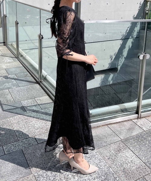 INGNI（イング）の「【WEB限定】】スパンコールレースワンピース