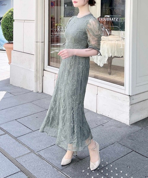 JEWELS スパンコールレースワンピース INGNI（イング）の「【WEB限定】】スパンコールレースワンピース