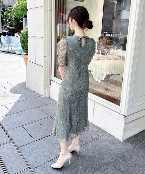 INGNI(イング)の「【WEB限定】スパンコールレースワンピース(ドレス・レディース・ブラック/ブルー系/ピンクベージュ/ミント・S/M)」の16枚目の写真