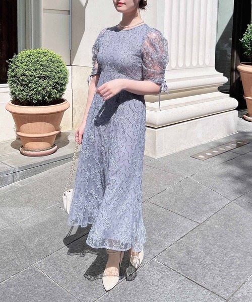 INGNI(イング)の「【WEB限定】スパンコールレースワンピース(ドレス・レディース・ブラック/ブルー系/ピンクベージュ/ミント・S/M)」の20枚目の写真