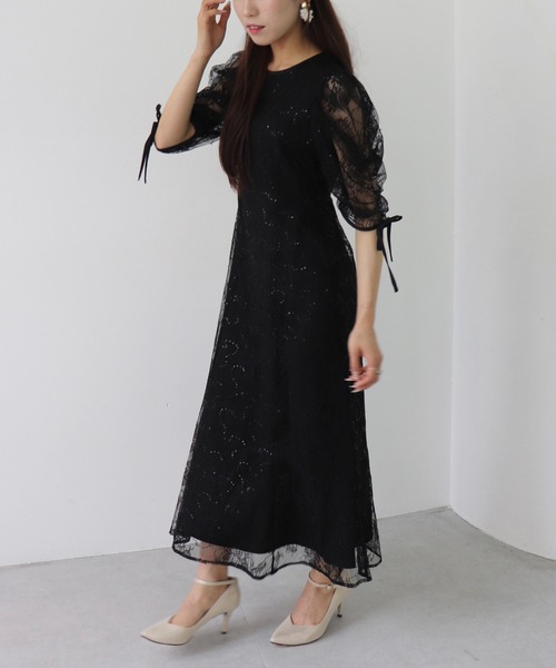 INGNI スパンコールレースワンピース INGNI｜スパンコールレースワンピース | Rakuten Fashion(楽天