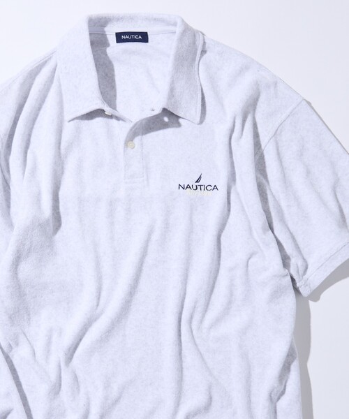 NAUTICA（ノーティカ）の「NAUTICA/ノーティカ ビックシルエット パイル ポロシャツ ボーダー柄（ポロシャツ・メンズ・ブラウン/ネイビー/その他13/ライトグレー・LARGE/X-LARGE/MEDIUM）」の5枚目の写真