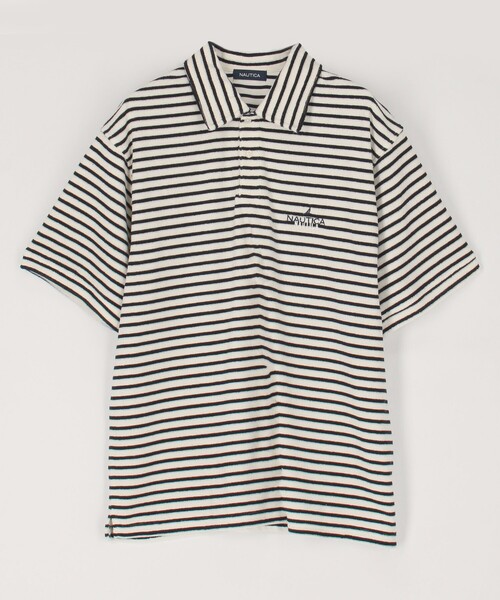 NAUTICA（ノーティカ）の「NAUTICA/ノーティカ ビックシルエット パイル ポロシャツ ボーダー柄（ポロシャツ・メンズ・ブラウン/ネイビー/その他13/ライトグレー・LARGE/X-LARGE/MEDIUM）」の20枚目の写真