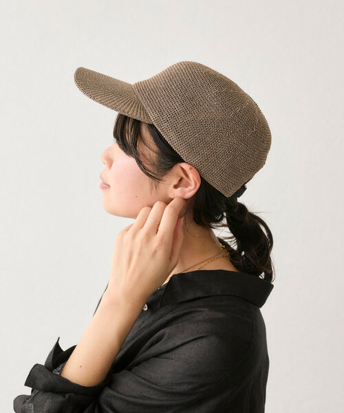 RIVE DROITE（リヴドロワ）の「【コーデのポイントに】メッシュキャップ（キャップ・レディース・グレー/ブラック・FREE）」の2枚目の写真