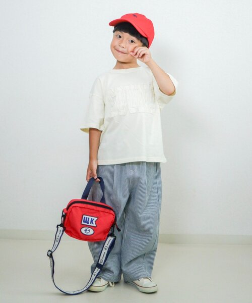CIAOPANIC TYPY（チャオパニックティピー）の「【KIDS】紐付き風ワイドイージーデニム（デニムパンツ・キッズ・ネイビー/サックスブルー・XX-LARGE/LARGE/SMALL/MEDIUM/X-LARGE）」の8枚目の写真