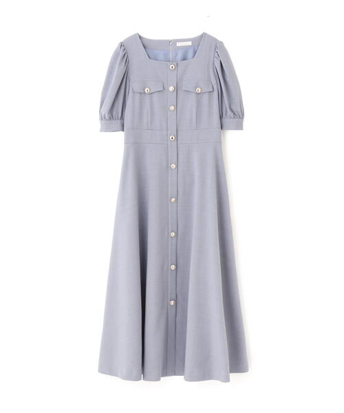 PROPORTION BODY DRESSING(プロポーションボディドレッシング)の「フロント釦スクエアネックワンピースⅡ / 1215140902(ワンピース・レディース・ブルー/ブラウン/ベージュ・SMALL/MEDIUM)」の11枚目の写真