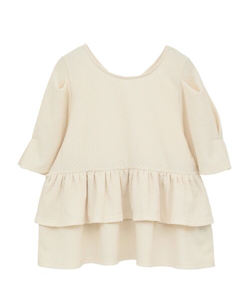 Petit fleur（プチフルール）の「・PetitFleur 2wayダイヤ柄プルオーバー（Tシャツ/カットソー・レディース・ブラック/アイボリー/グリーン/ブラウン・FREE）」の6枚目の写真