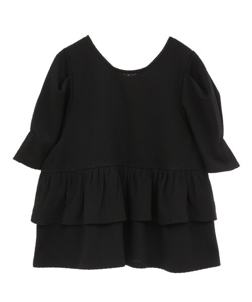 Petit fleur（プチフルール）の「・PetitFleur 2wayダイヤ柄プルオーバー（Tシャツ/カットソー・レディース・ブラック/アイボリー/グリーン/ブラウン・FREE）」の7枚目の写真