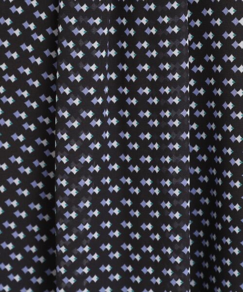 【夏SALE／マシンウォッシュ可／セットアップ可】ギャザータックプリントブラウス セール】【夏SALE／マシンウォッシュ可／セットアップ可