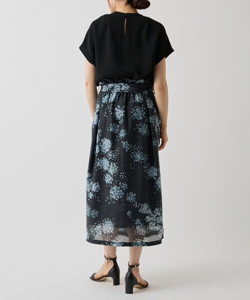 LIVETART(リヴェタート)の「夜道のアジサイ柄スカート(スカート・レディース・ダークグレー・FREE)」の11枚目の写真