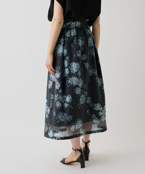 LIVETART(リヴェタート)の「夜道のアジサイ柄スカート(スカート・レディース・ダークグレー・FREE)」の15枚目の写真