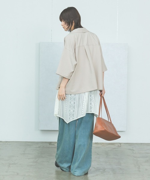 LAKOLE（ラコレ）の「ソフトラージボストンバッグ / 496688（ボストンバッグ・レディース・ブラック/オフホワイト/ライトブラウン・FREE）」の19枚目の写真