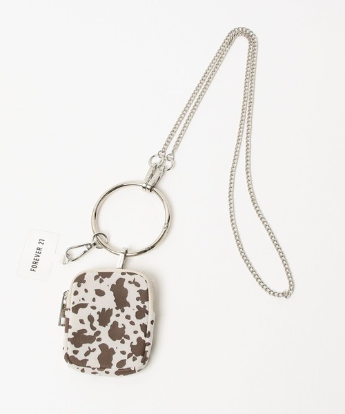 FOREVER 21（フォーエバー トゥエンティーワン）の「【2025SS】ポーチモバイルショルダー（スマホグッズ・レディース・シルバー/アニマル/ブラウン・FREE）」の4枚目の写真