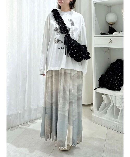 merry jenny（メリージェニー）の「flowerクロスボディバッグ（ショルダーバッグ・レディース・ミント/オフホワイト/ブラック・FREE）」の5枚目の写真