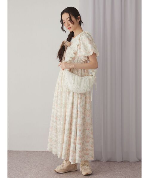 merry jenny（メリージェニー）の「flowerクロスボディバッグ（ショルダーバッグ・レディース・ミント/オフホワイト/ブラック・FREE）」の9枚目の写真