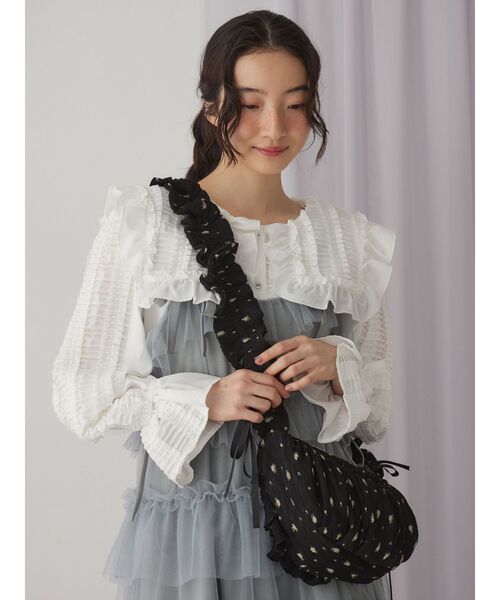 merry jenny（メリージェニー）の「flowerクロスボディバッグ（ショルダーバッグ・レディース・ミント/オフホワイト/ブラック・FREE）」の11枚目の写真