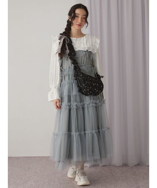 merry jenny（メリージェニー）の「flowerクロスボディバッグ（ショルダーバッグ・レディース・ミント/オフホワイト/ブラック・FREE）」の12枚目の写真