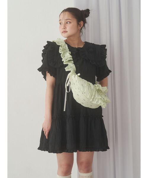 merry jenny（メリージェニー）の「flowerクロスボディバッグ（ショルダーバッグ・レディース・ミント/オフホワイト/ブラック・FREE）」の14枚目の写真