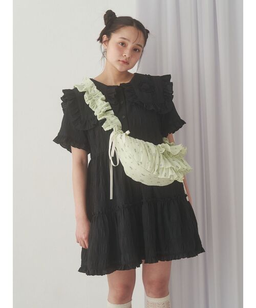 merry jenny（メリージェニー）の「flowerクロスボディバッグ（ショルダーバッグ・レディース・ミント/オフホワイト/ブラック・FREE）」の15枚目の写真