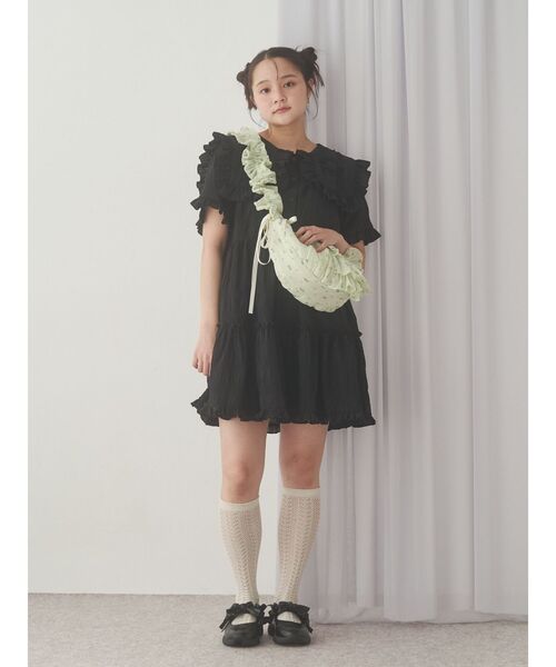 merry jenny（メリージェニー）の「flowerクロスボディバッグ（ショルダーバッグ・レディース・ミント/オフホワイト/ブラック・FREE）」の17枚目の写真