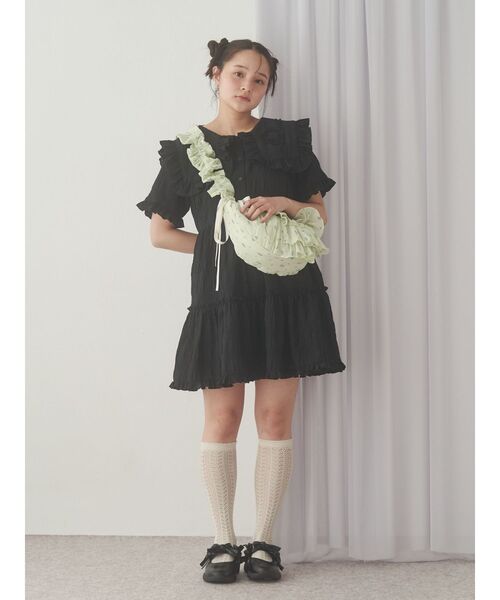 merry jenny（メリージェニー）の「flowerクロスボディバッグ（ショルダーバッグ・レディース・ミント/オフホワイト/ブラック・FREE）」の18枚目の写真