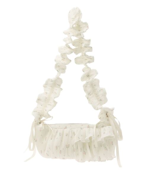 merry jenny（メリージェニー）の「flowerクロスボディバッグ（ショルダーバッグ・レディース・ミント/オフホワイト/ブラック・FREE）」の2枚目の写真