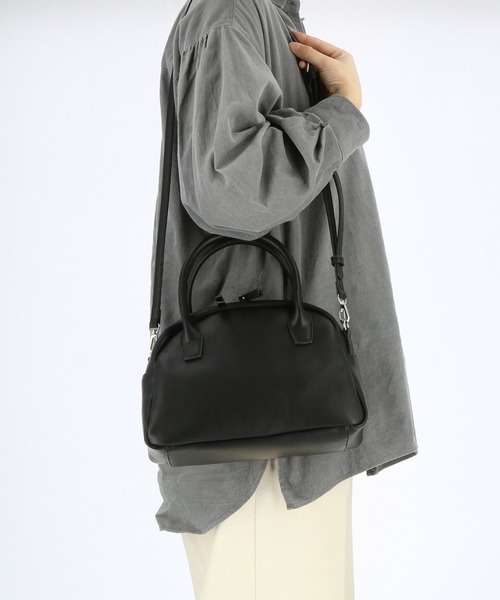 Legato Largo（レガートラルゴ）の「Legato Largo レガートラルゴ フェイクレザー 2WAYボストン LG-F2012（ボストンバッグ・レディース・ブラウン・XXXS）」の2枚目の写真