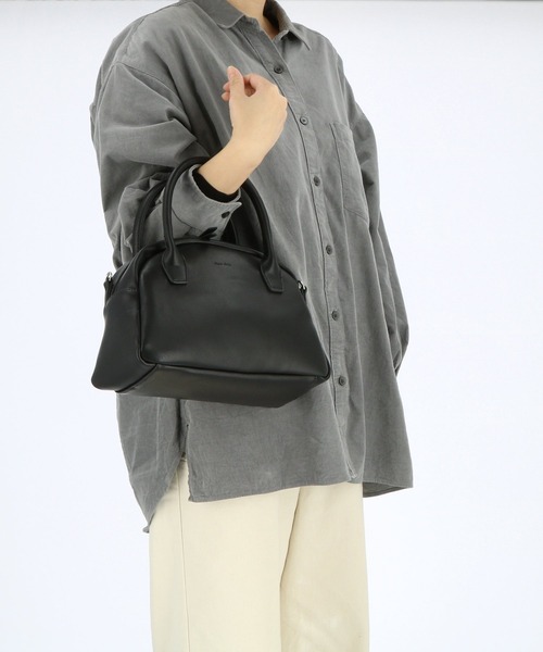 Legato Largo（レガートラルゴ）の「Legato Largo レガートラルゴ フェイクレザー 2WAYボストン LG-F2012（ボストンバッグ・レディース・ブラウン・XXXS）」の4枚目の写真