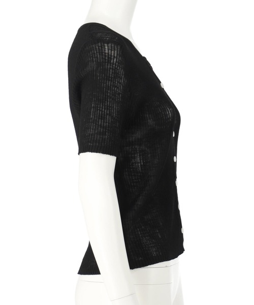 ANAP(アナップ)の「半袖 シアー ニット カーディガン トップス(カーディガン/ボレロ・レディース・ブラック/ブラウン/アイボリー・FREE)」の12枚目の写真