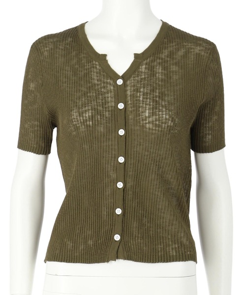 ANAP(アナップ)の「半袖 シアー ニット カーディガン トップス(カーディガン/ボレロ・レディース・ブラック/ブラウン/アイボリー・FREE)」の17枚目の写真