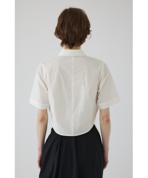 RIM.ARK（リムアーク）の「Round hem short SH ラウンドヘムショートシャツ（シャツ/ブラウス・レディース・ホワイト/ダークブラウン/ネイビー/ベージュ・FREE）」の10枚目の写真