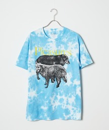 PLEASURES/プレジャーズ WET DOGS TEE BLUE DYE タイダイTシャツ カットソー 半袖Tシャツ 秋物 秋服 2026年秋冬