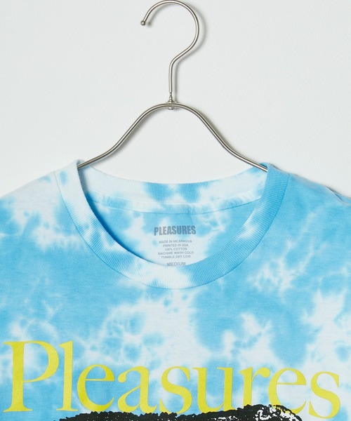 PLEASURES(プレジャー)の「PLEASURES/プレジャーズ WET DOGS TEE BLUE DYE タイダイTシャツ カットソー 半袖Tシャツ 秋物 秋服 2026年秋冬(Tシャツ/カットソー・レディース・ブルー・L)」の11枚目の写真