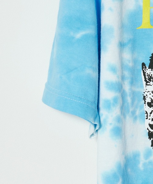 PLEASURES(プレジャー)の「PLEASURES/プレジャーズ WET DOGS TEE BLUE DYE タイダイTシャツ カットソー 半袖Tシャツ 秋物 秋服 2026年秋冬(Tシャツ/カットソー・レディース・ブルー・L)」の13枚目の写真