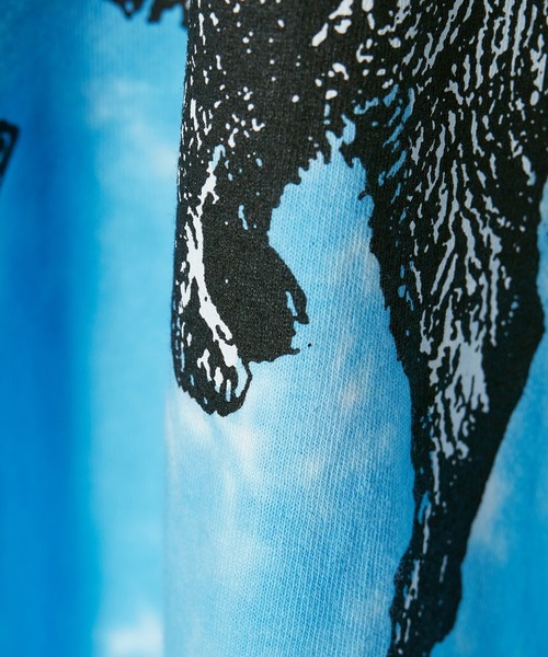 PLEASURES(プレジャー)の「PLEASURES/プレジャーズ WET DOGS TEE BLUE DYE タイダイTシャツ カットソー 半袖Tシャツ 秋物 秋服 2026年秋冬(Tシャツ/カットソー・レディース・ブルー・L)」の5枚目の写真