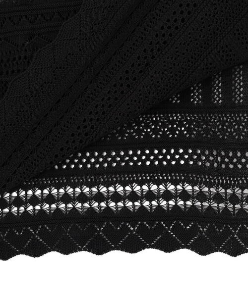 PROPORTION BODY DRESSING(プロポーションボディドレッシング)の「透かし編SET UP / 1215240612(ワンピース・レディース・ブラック/ホワイト/ボルドー・SMALL/MEDIUM/P/S)」の16枚目の写真