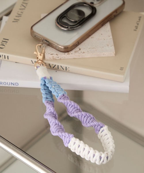 forksy.(フォルクシー)の「【forksy.】カラーマクラメツイスト ショートストラップ(スマホグッズ・レディース・グリーン系/ピンク系/パープル系/ブルー系/ブラック系・FREE)」の21枚目の写真