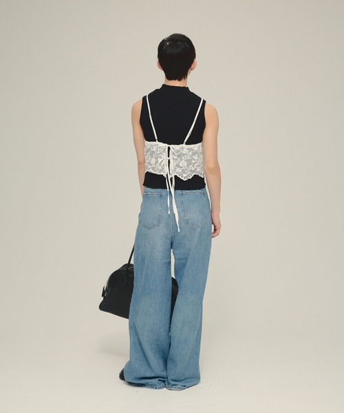 eL（エル）の「【eL】12G Rib High Neck NS/570732（ニット/セーター・レディース・グレー/ブルー/ブラック・FREE）」の10枚目の写真