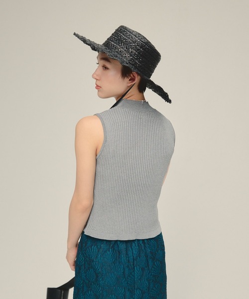 eL（エル）の「【eL】12G Rib High Neck NS/570732（ニット/セーター・レディース・グレー/ブルー/ブラック・FREE）」の16枚目の写真