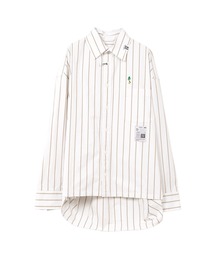 Maison MIHARA YASUHIRO(] ~nXq)LEON Embroidery Stripe Shirt(Vc/uEX)
